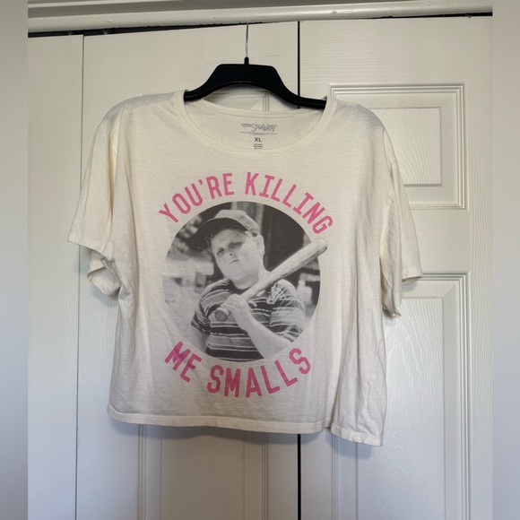 Target Tops - The Sandlot White Crop Top size XL